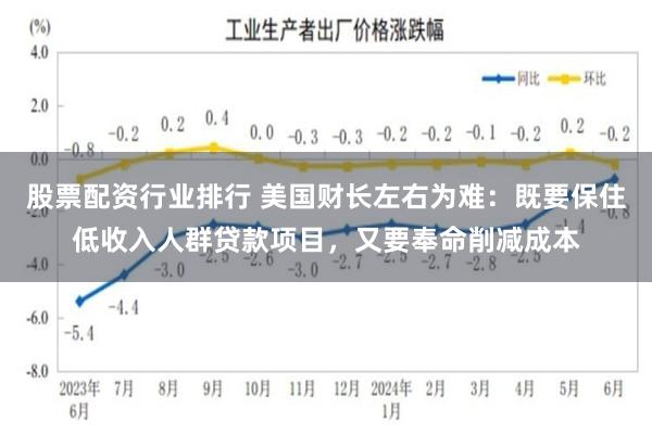 股票配资行业排行 美国财长左右为难：既要保住低收入人群贷款项目，又要奉命削减成本
