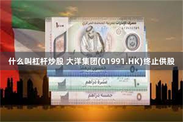 什么叫杠杆炒股 大洋集团(01991.HK)终止供股