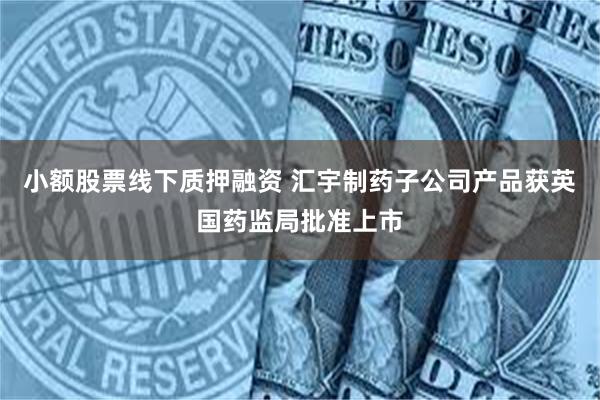 小额股票线下质押融资 汇宇制药子公司产品获英国药监局批准上市