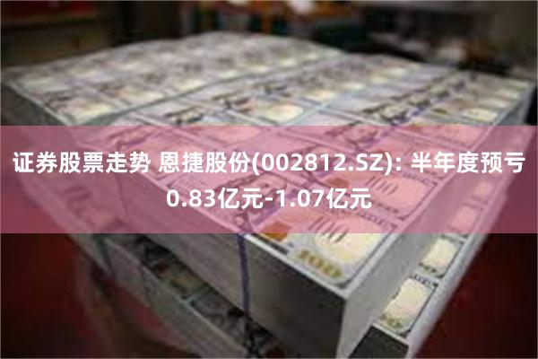 证券股票走势 恩捷股份(002812.SZ): 半年度预亏0.83亿元-1.07亿元