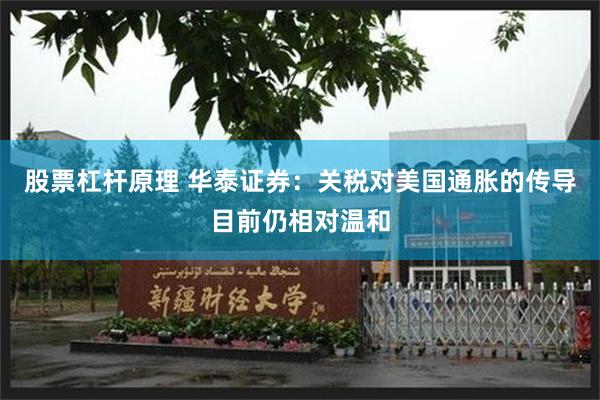 股票杠杆原理 华泰证券：关税对美国通胀的传导目前仍相对温和